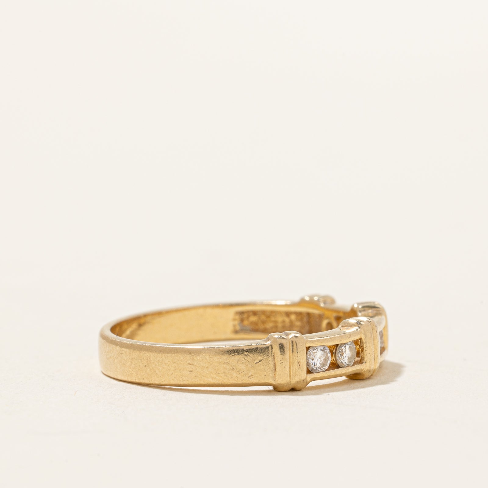 Bague six diamants | 0,15 ct au total | Taille 7 | 