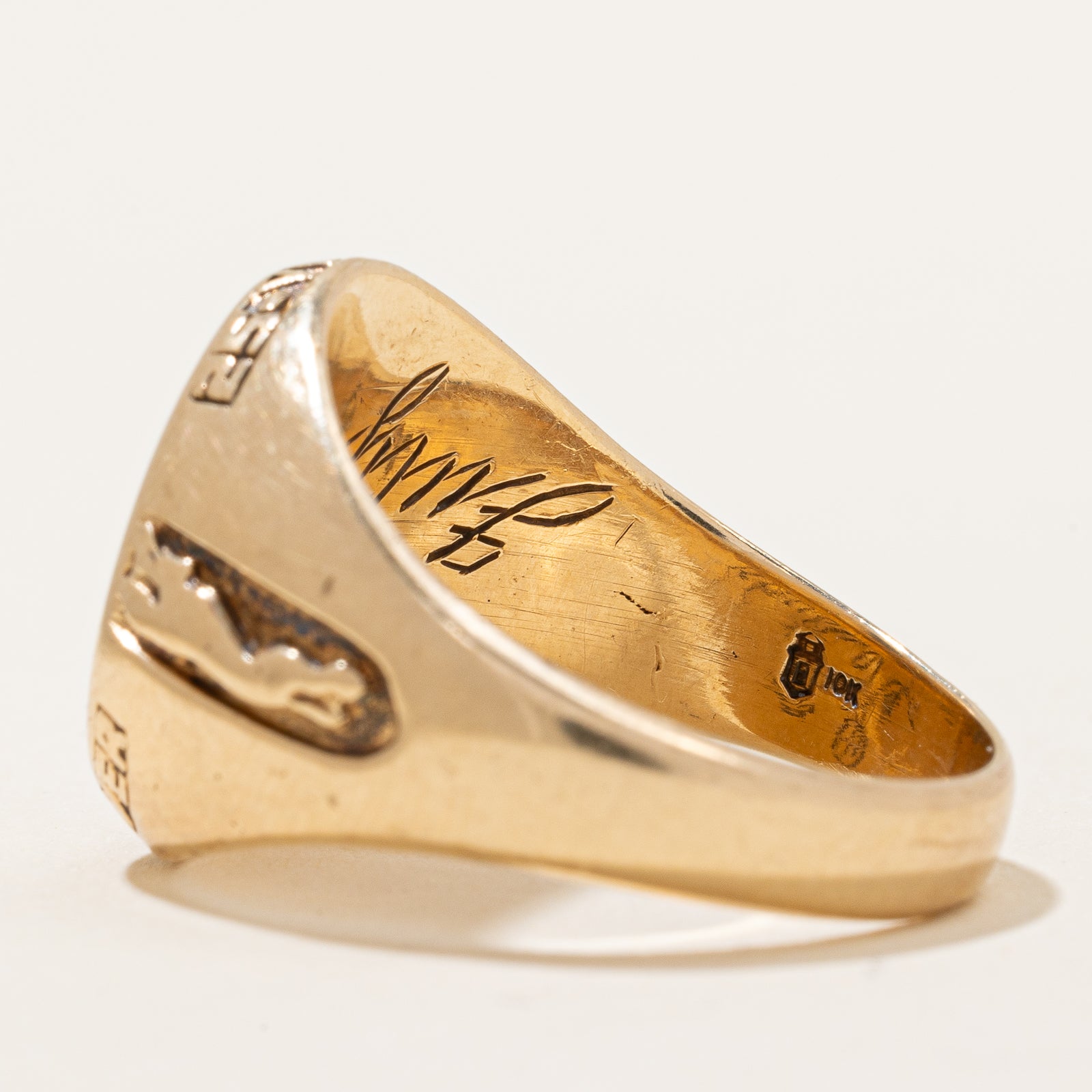 'Safe Driver 25 Year' Greyhound Diamond Ring | 0.10ct | SZ 9 |