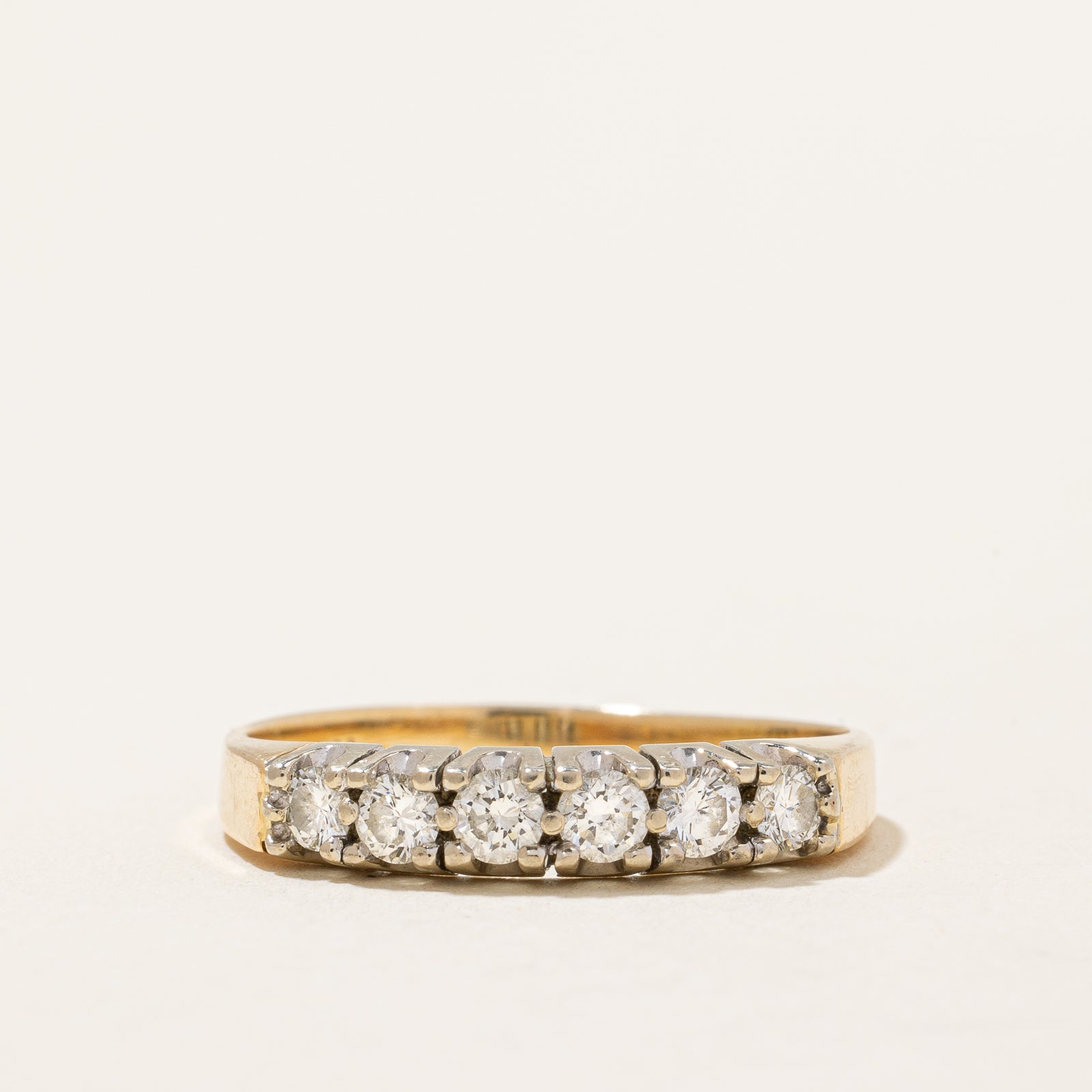 Bague sertie de diamants pavés « Birks » | 0,50 ct | Taille 7,5 | 