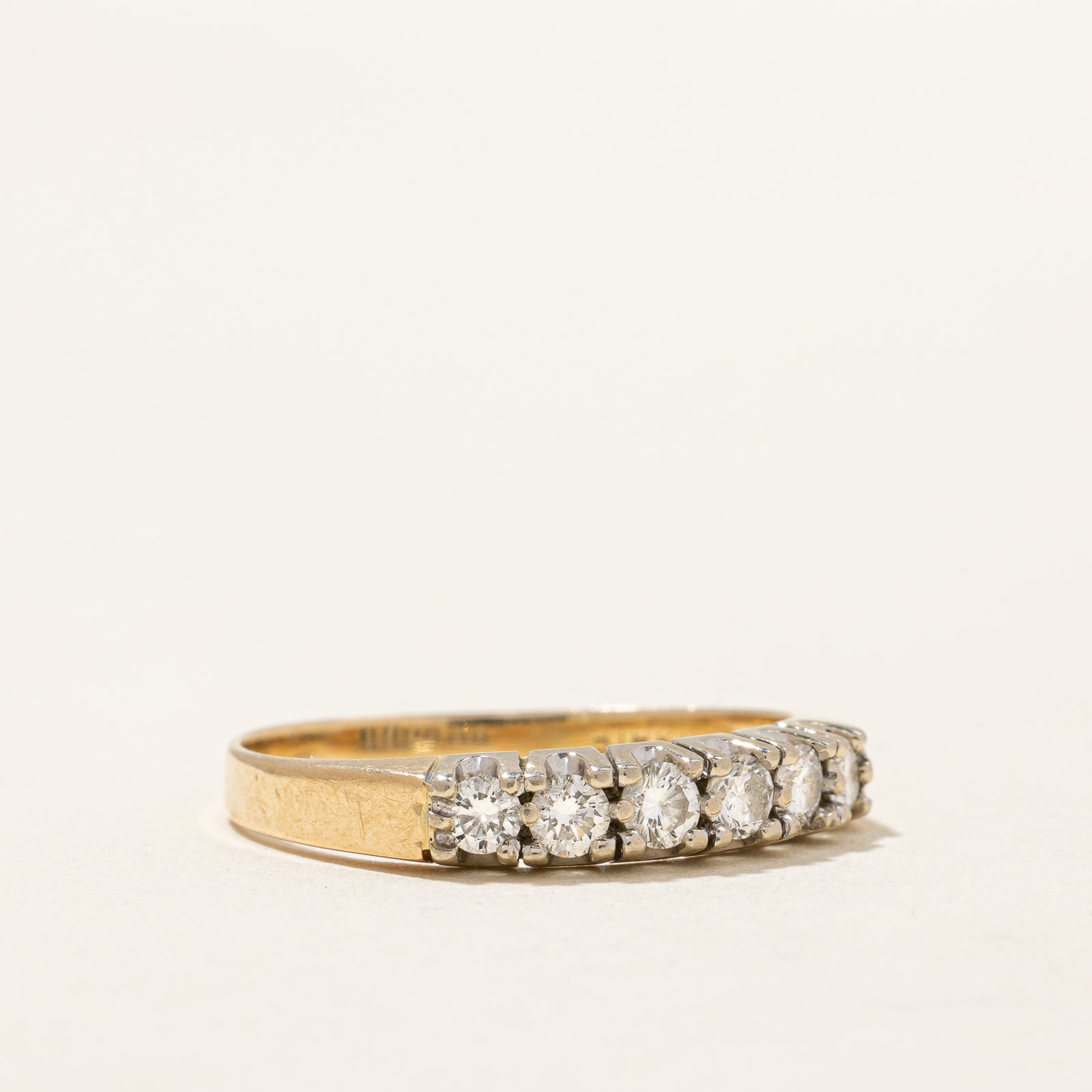 Bague sertie de diamants pavés « Birks » | 0,50 ct | Taille 7,5 | 