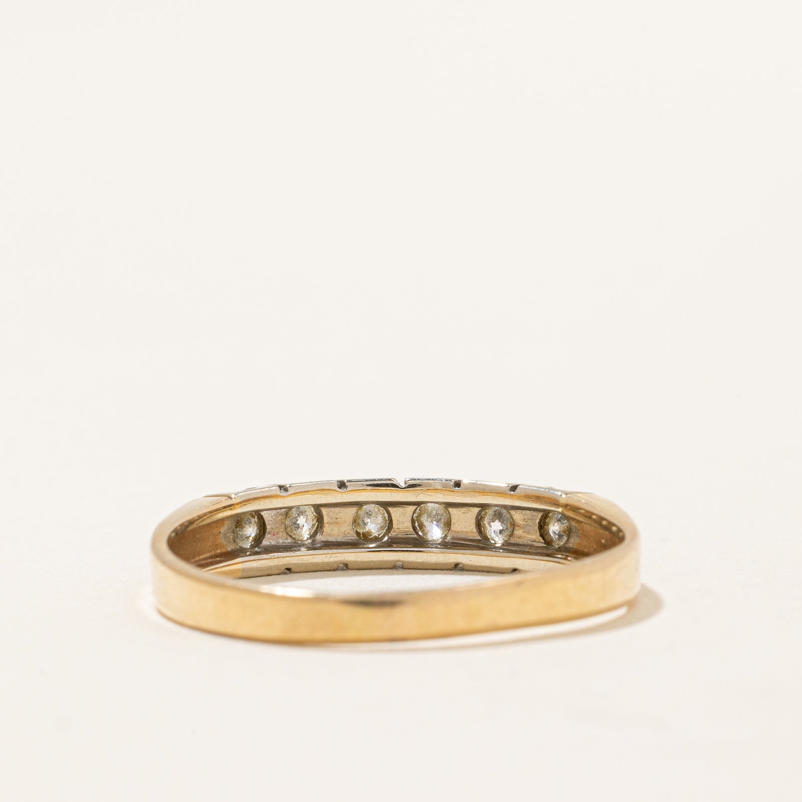 Bague sertie de diamants pavés « Birks » | 0,50 ct | Taille 7,5 | 