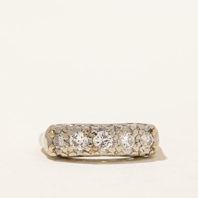 Five Stone Diamond RIng | 0.44ctw | SZ 7.75 |