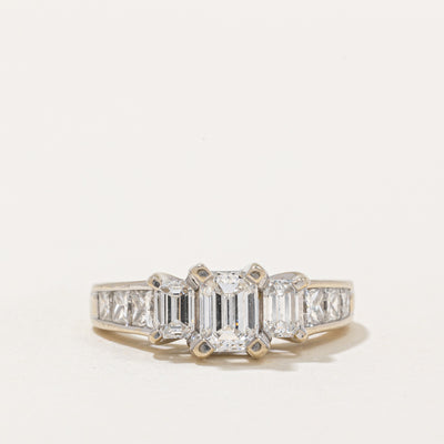 Emerald Cut Diamond Engagement Ring | 2.01ctw | SZ 5.5 |