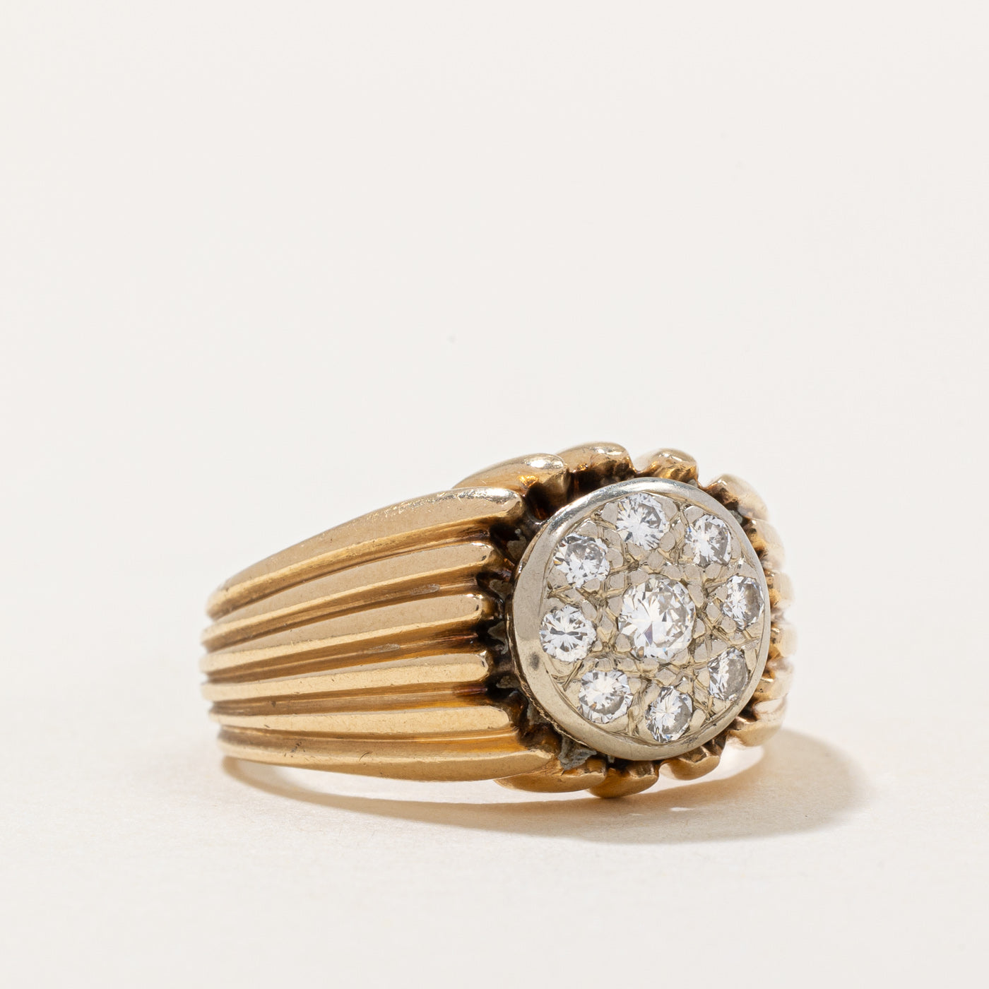 Pave Set Diamond Ring | 0.41ctw | SZ 8.25 |