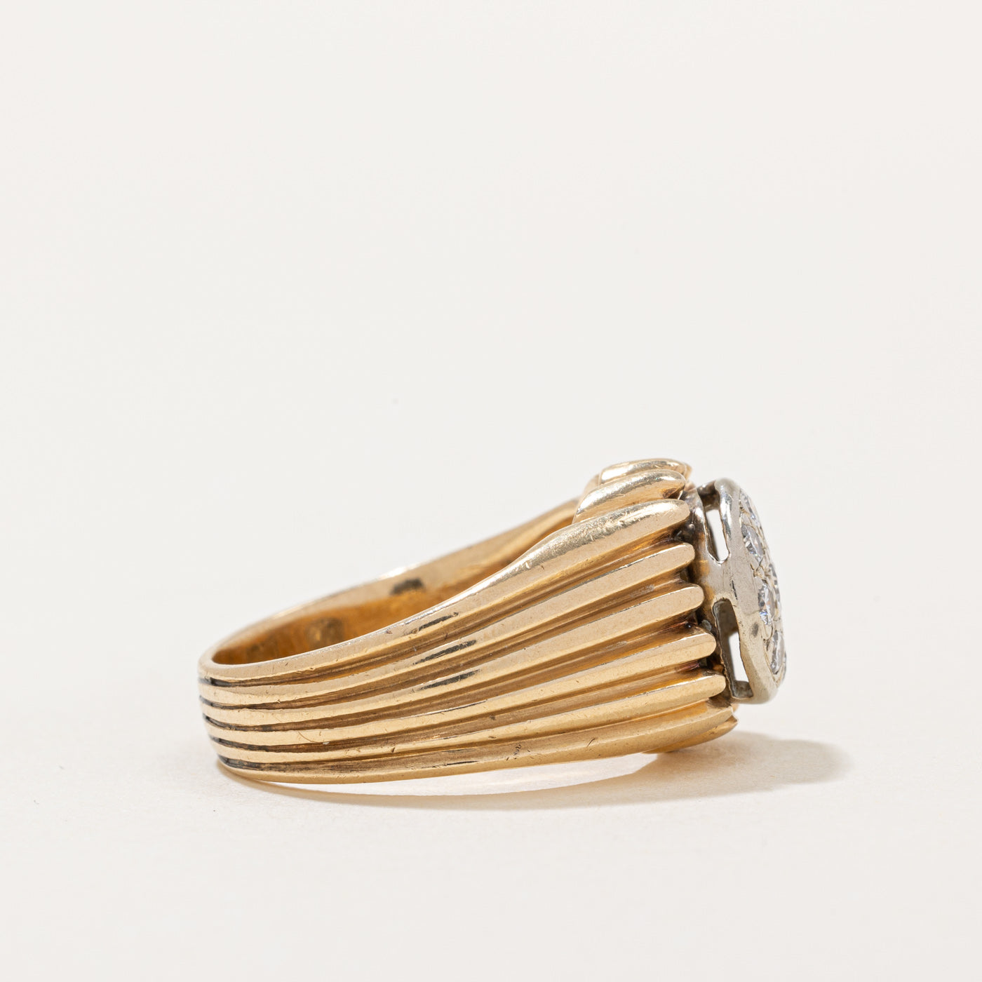 Pave Set Diamond Ring | 0.41ctw | SZ 8.25 |