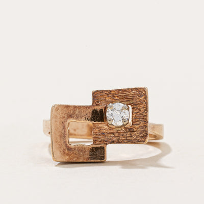 Diamond Geometric Cocktail Ring | 0.13ct | SZ 4 |
