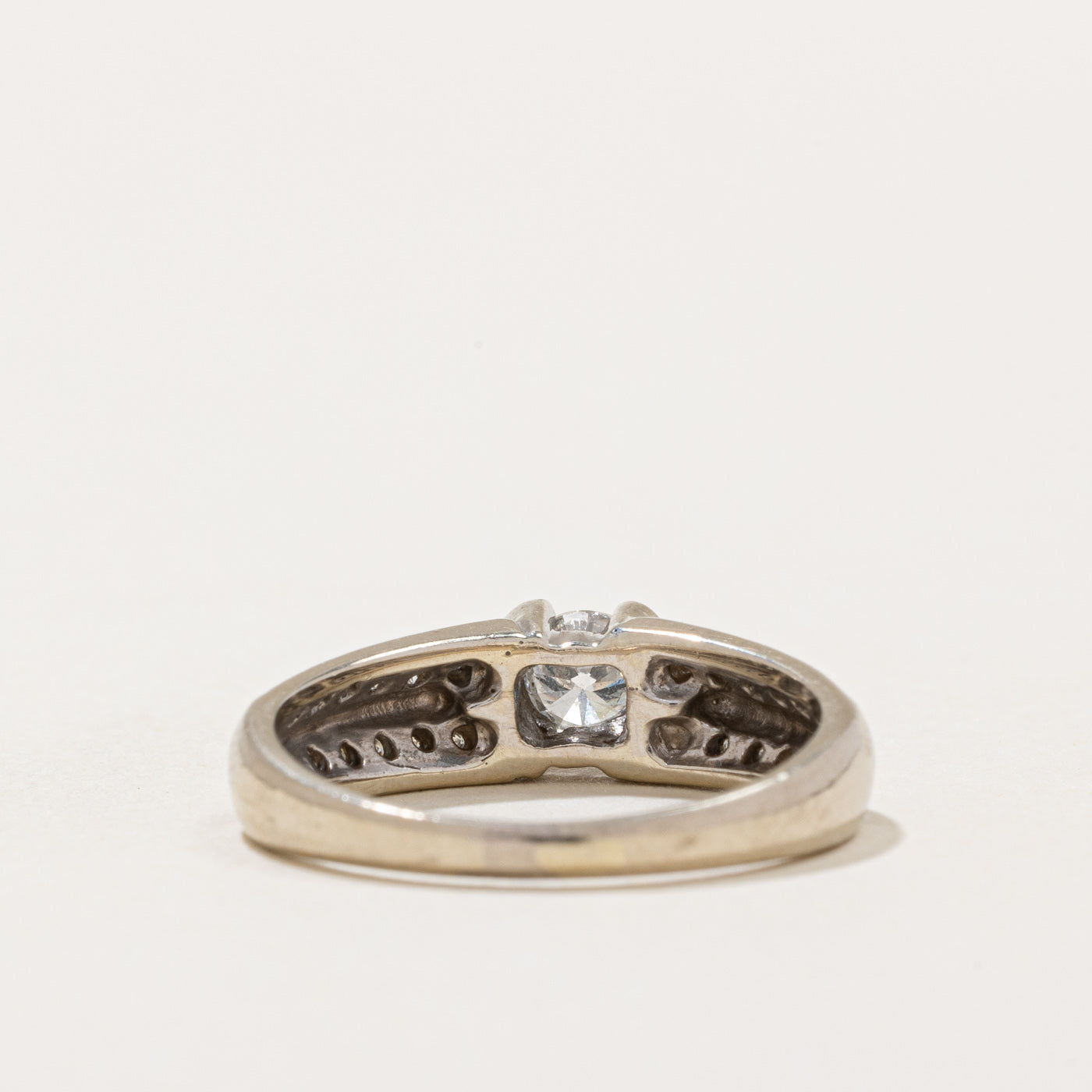 Semi Bezel Diamond Engagement Ring | 0.58ctw | SZ 7 |