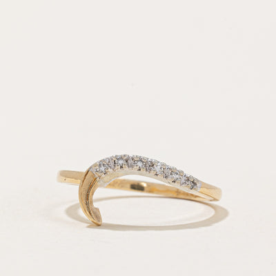 Diamond Curve Ring | 0.05ctw | SZ 6.25 |