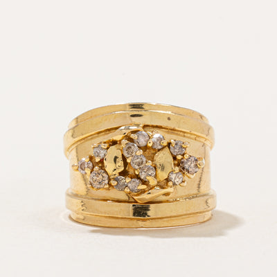 Diamond Cluster Cocktail Ring | 0.27ctw | SZ 3.5 |