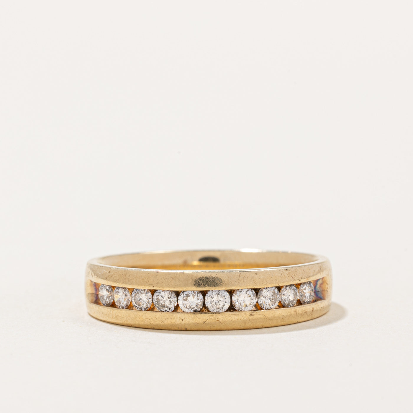 Channel Set Semi Eternity Diamond Band | 0.50ctw | SZ 10.25 |