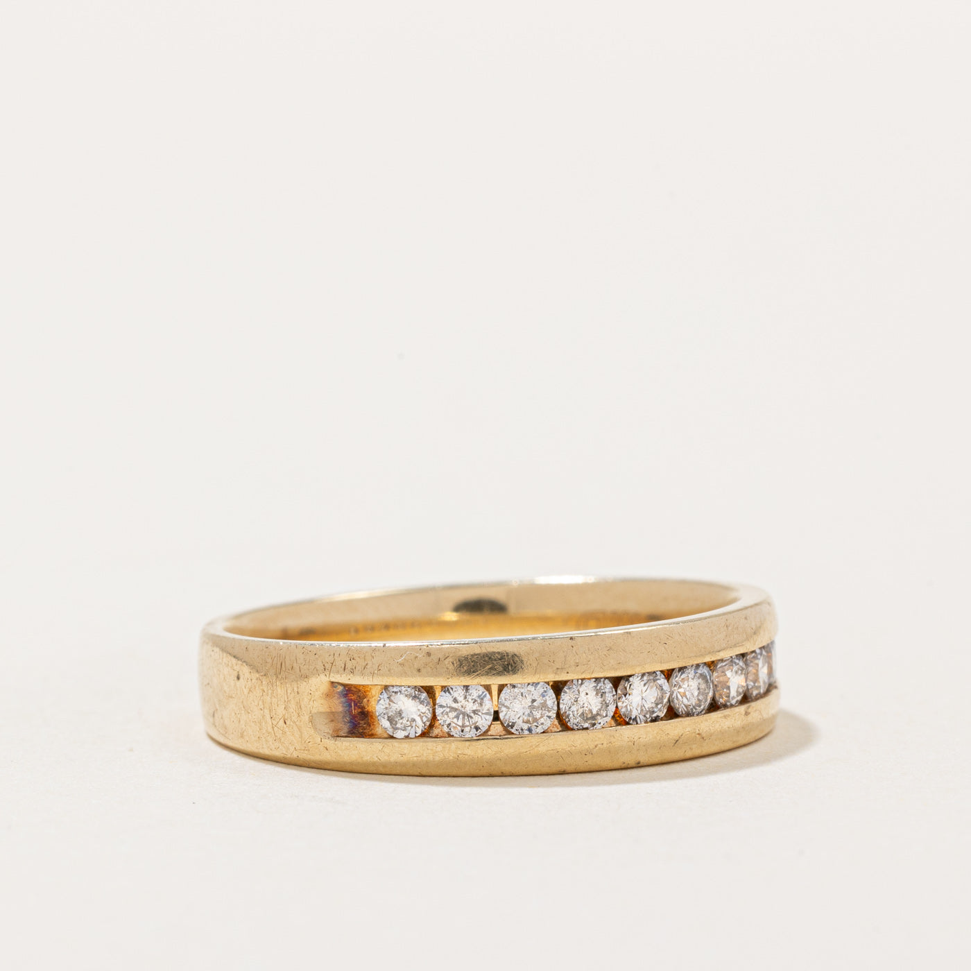 Channel Set Semi Eternity Diamond Band | 0.50ctw | SZ 10.25 |