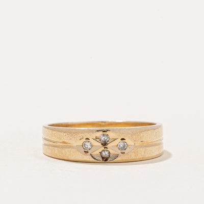 Flush Set Diamond Ring | 0.06ctw | SZ 6.5 |