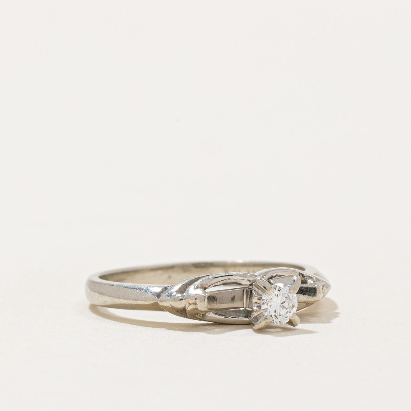 High Set Diamond Ring | 0.12ct | SZ 5.75 |