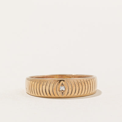 Textured Diamond Band | 0.015ct | SZ 10.75 |