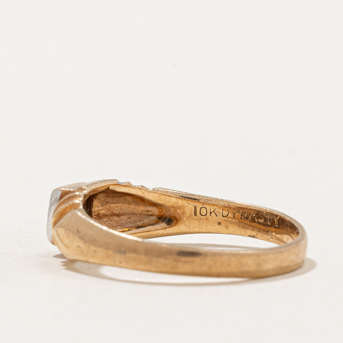 Bague sertie de diamants illusion | 0,005 ct | Taille 4,5 | 