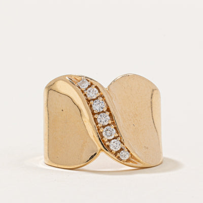 Diamond Waterfall Ring | 0.20ctw | SZ 5.25 |