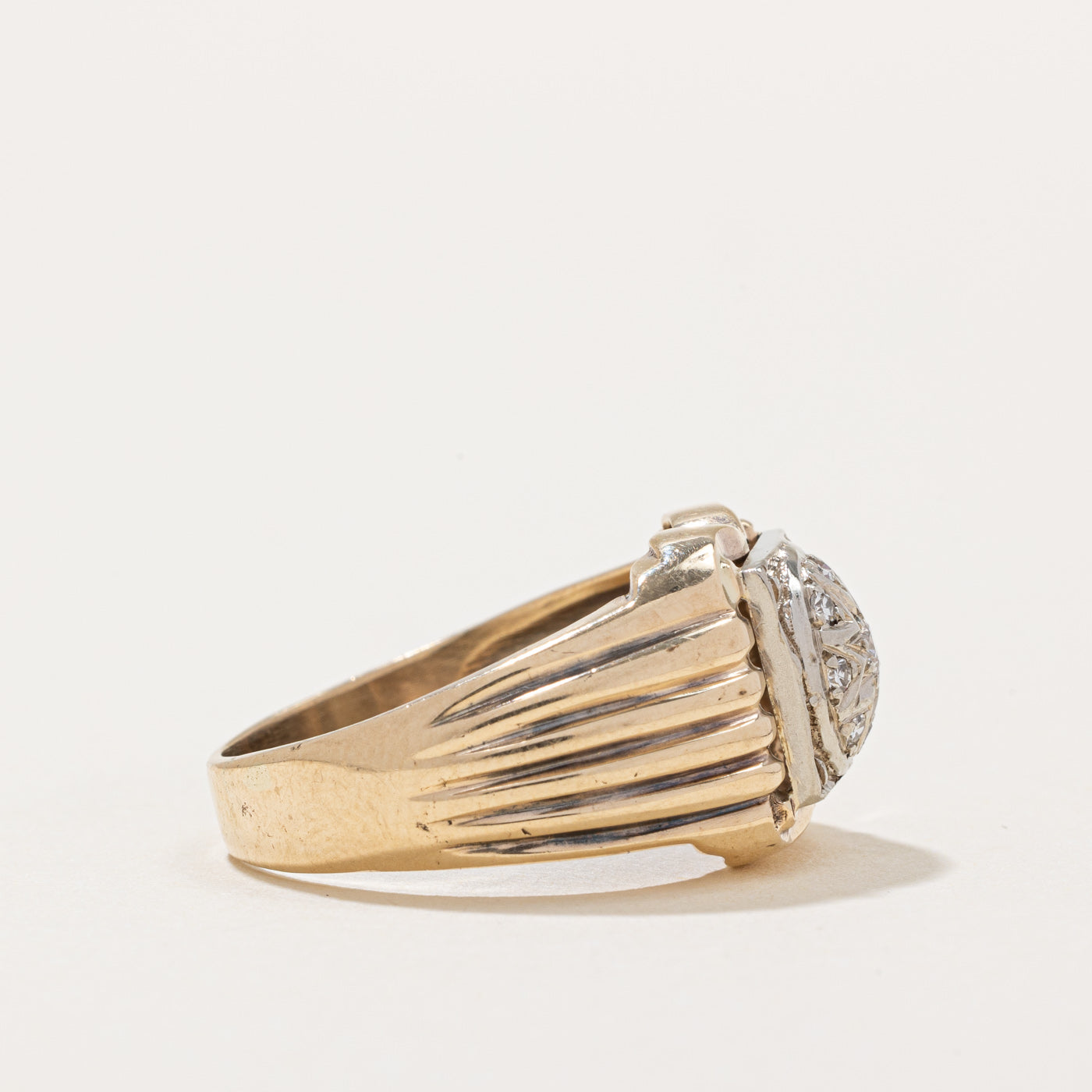 Illusion Set Diamond Cocktail Ring | 0.17ctw | SZ 8 |