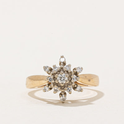 Diamond Cluster Cocktail Ring | 0.21ctw | SZ 5 |