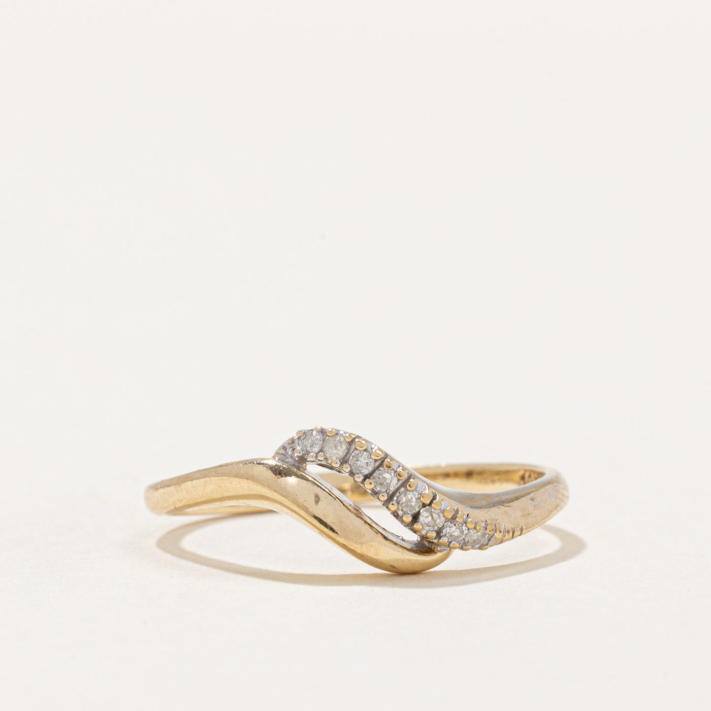 Diamond Waterfall Ring | 0.07ctw | SZ 6.5 |