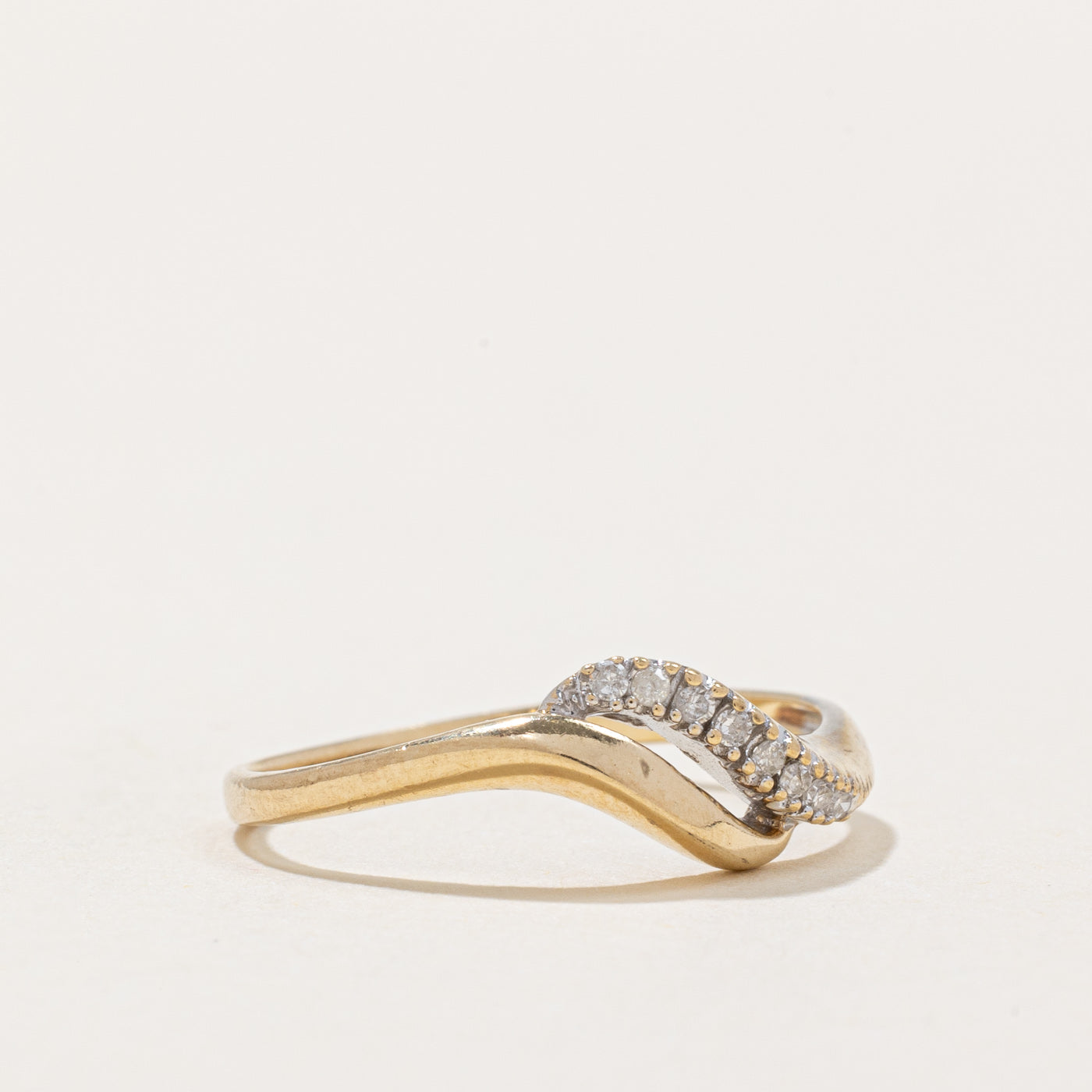 Diamond Waterfall Ring | 0.07ctw | SZ 6.5 |