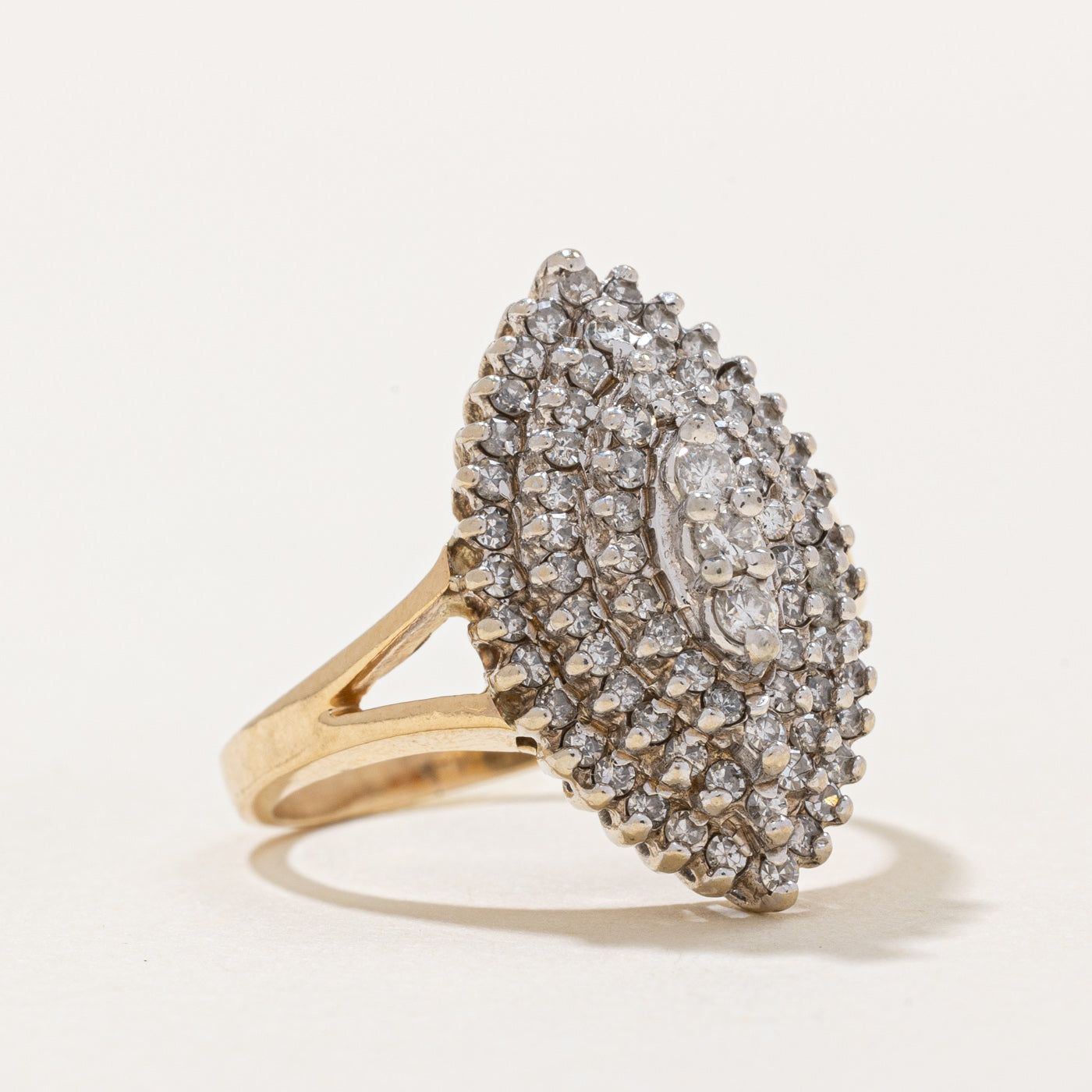 Diamond Cocktail Ring | 0.86ctw | SZ 8 |