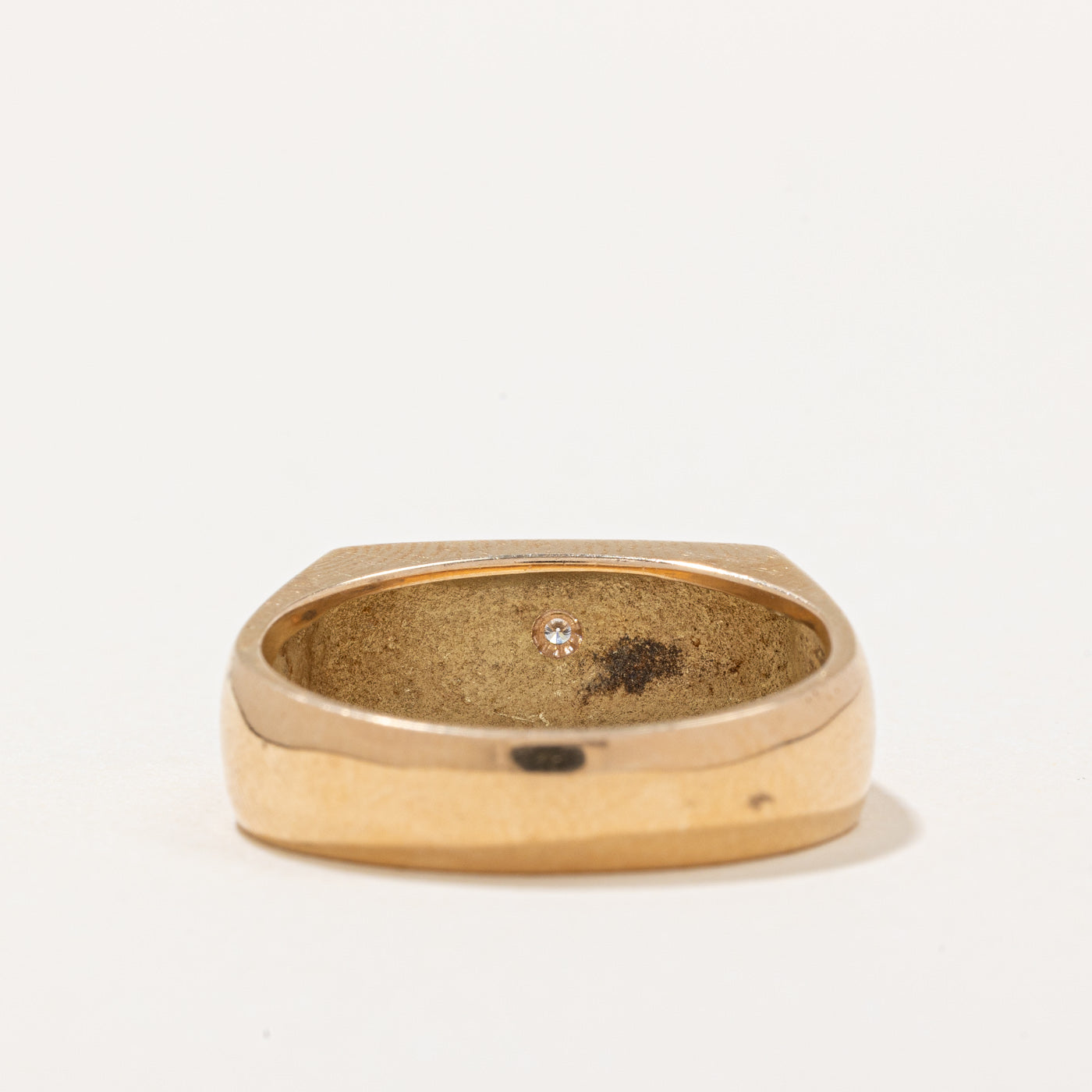 Diamond Star Signet Ring | 0.02ct | SZ 10.25 |