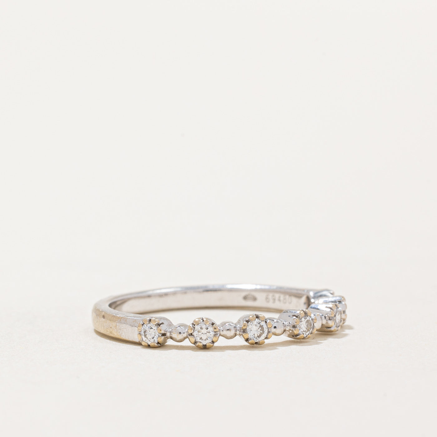 Diamond Semi Eternity Band Ring | 0.16ctw | SZ 6.25 |