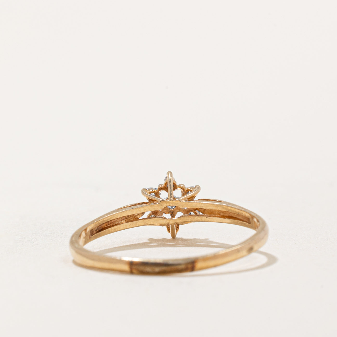 Bague sertie de diamants | 0,04 ct | Taille 8 | 