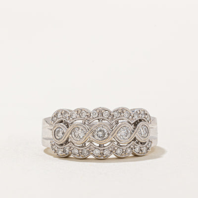 Diamond Cocktail Ring | 0.44ctw | SZ 7 |
