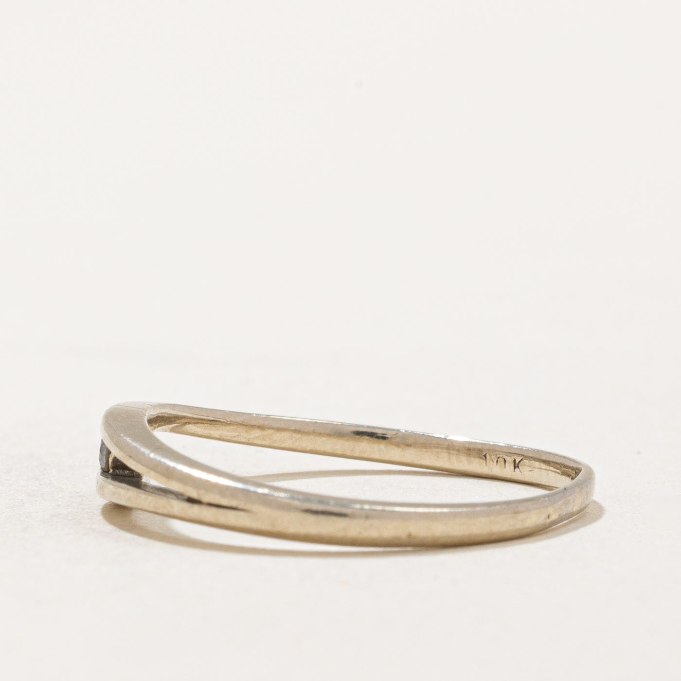 Bague sertie de diamants en tension | 0,02 ct | Taille 6,5 | 