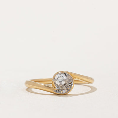 Diamond Bypass Ring | 0.12ctw | SZ 5.75 |