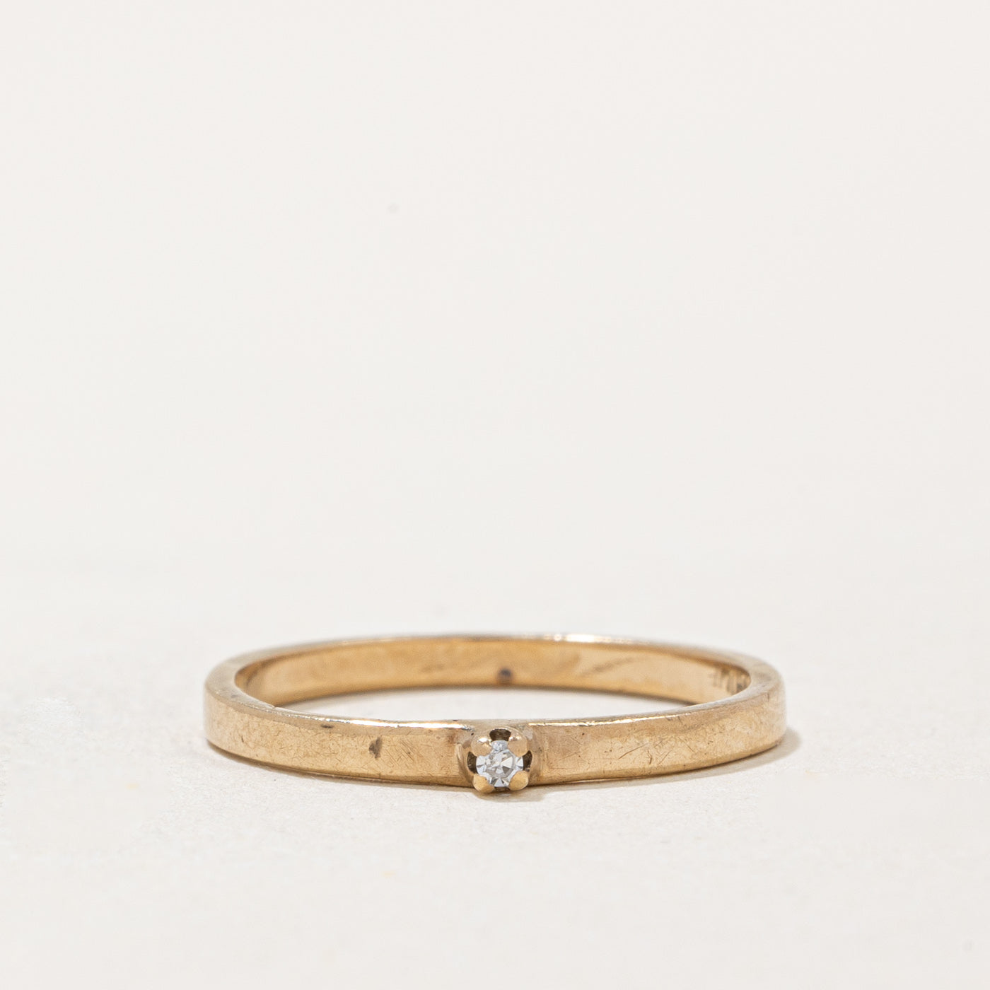 Bague solitaire en diamant | 0,01 ct | Taille 4 |