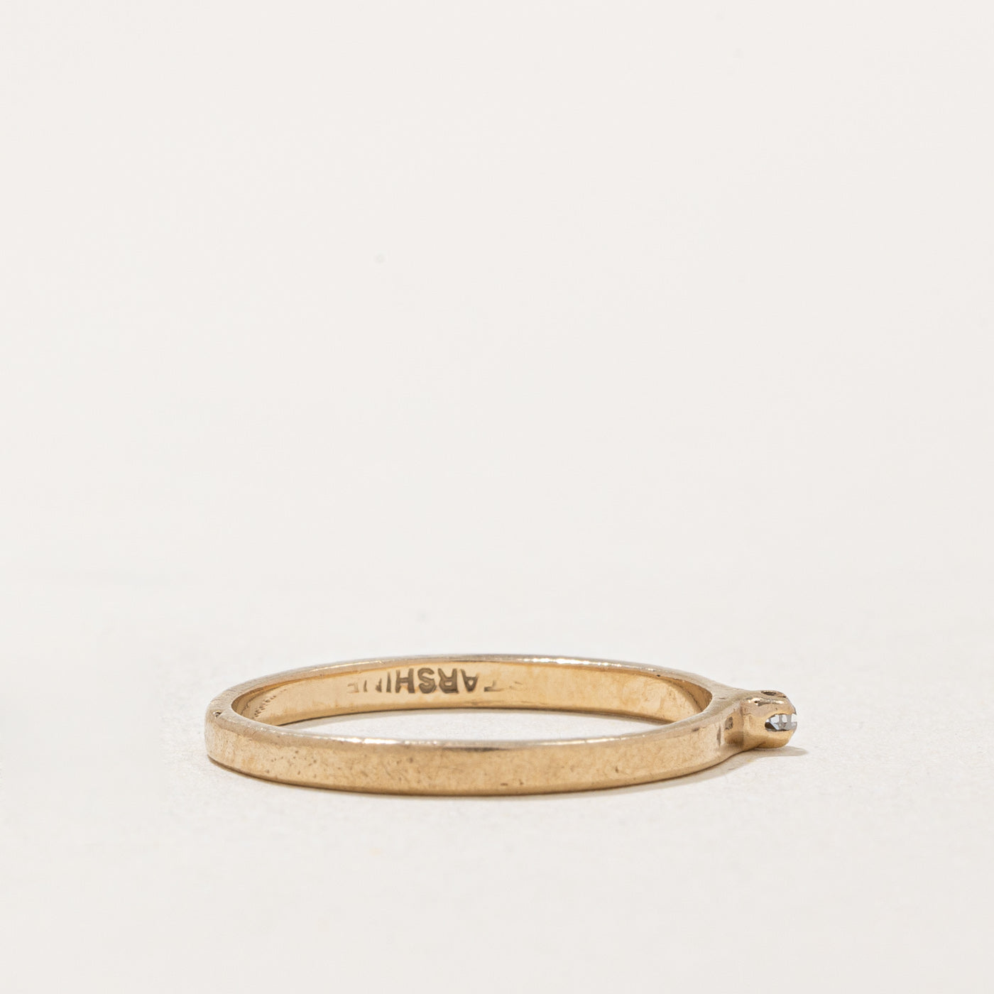 Bague solitaire en diamant | 0,01 ct | Taille 4 |