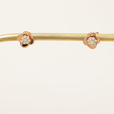 Diamond Cluster Stud Earrings | 0.25ctw |