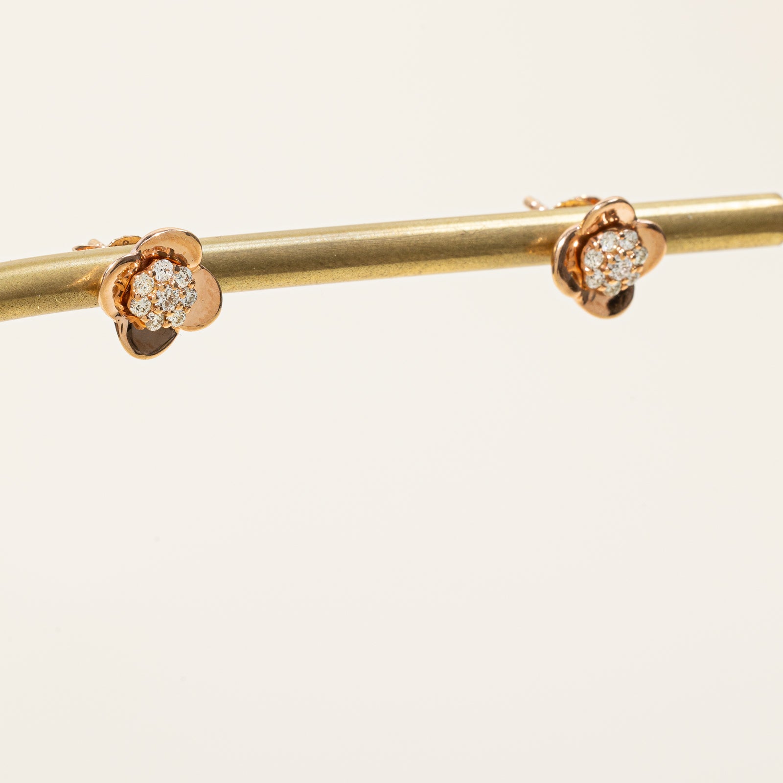 Diamond Cluster Stud Earrings | 0.25ctw |