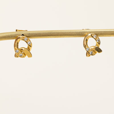 Diamond Circle Stud Earrings | 0.16ctw |