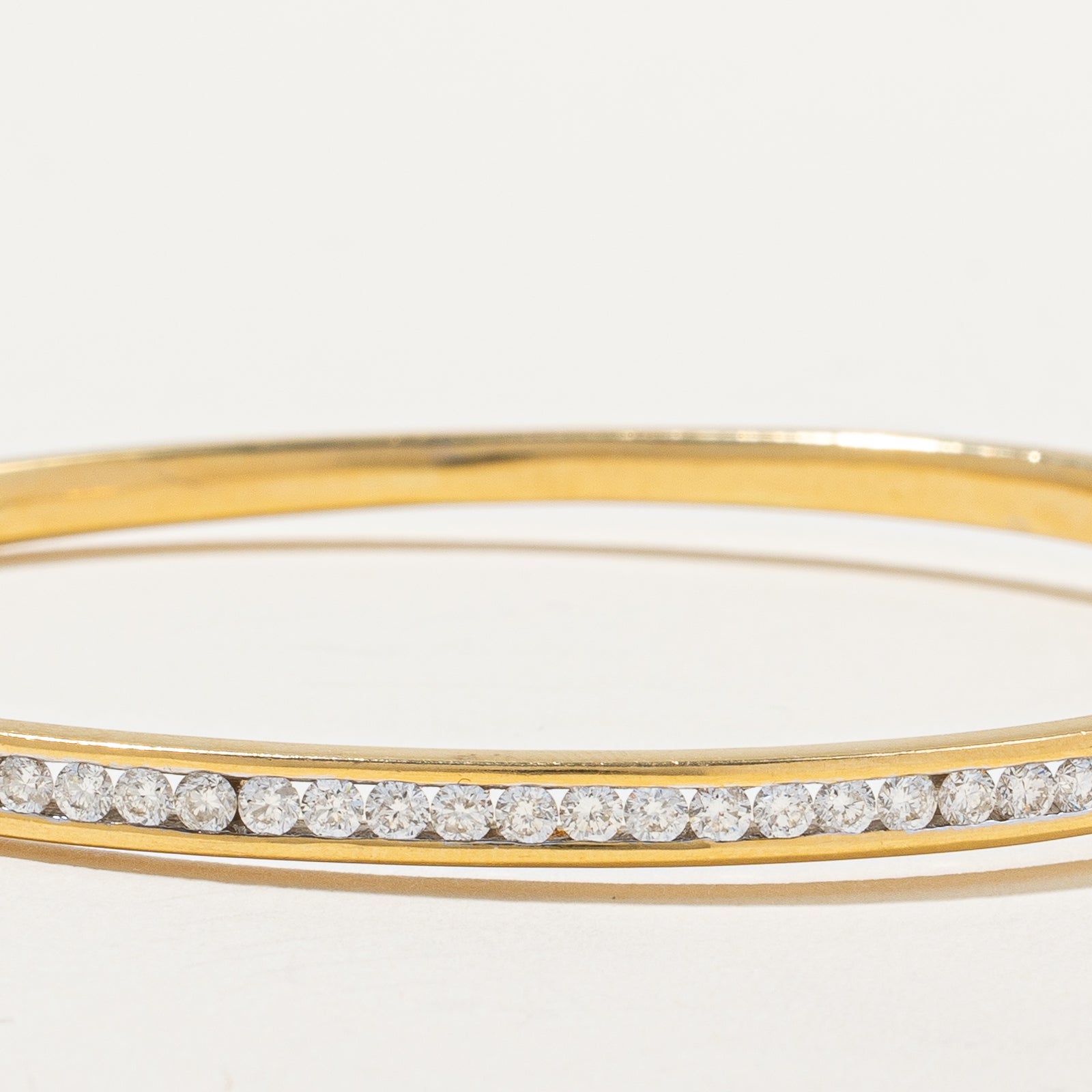 Channel Set Diamond Bangle | 1.00ctw | 6.5" |