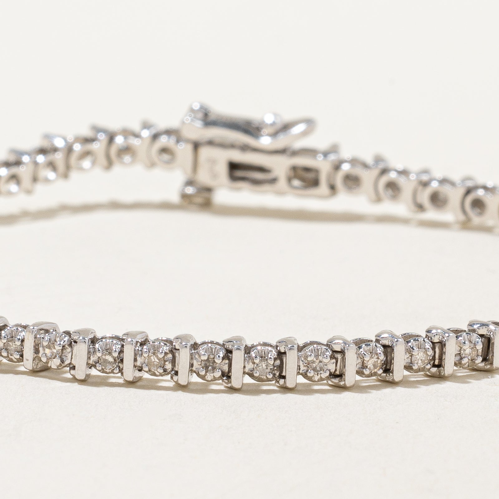 Illusion Set Diamond Tennis Bracelet | 0.50ctw | 7" |