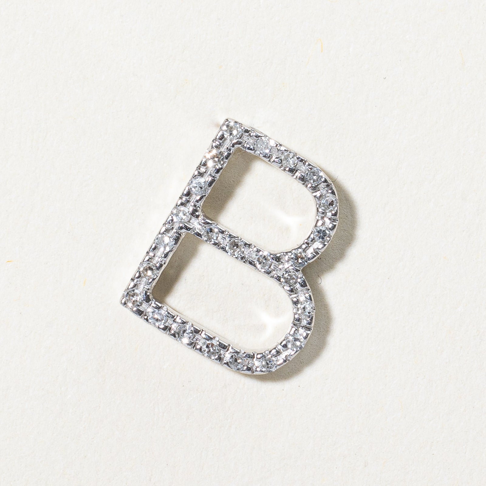 Pendentif diamant « B » | 0,12 ct | 