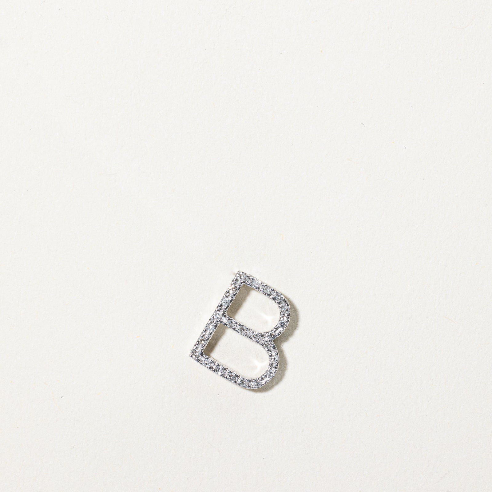Pendentif diamant « B » | 0,12 ct | 