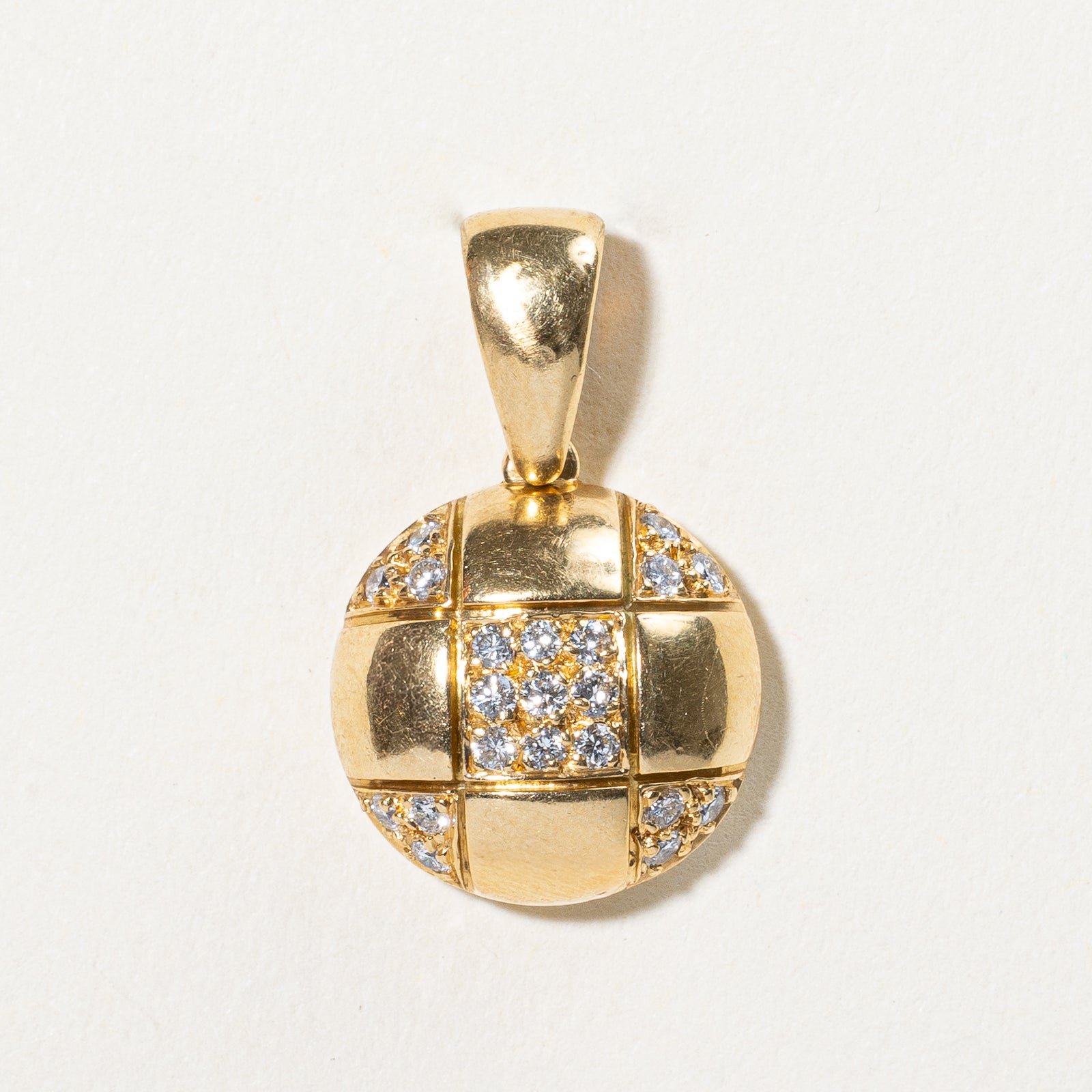 Diamond Half Sphere Pendant | 0.27ctw |