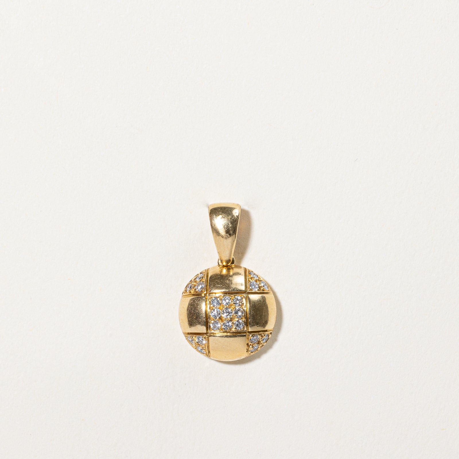 Diamond Half Sphere Pendant | 0.27ctw |