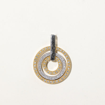 Diamond Trio Circle Pendant | 0.38ctw |