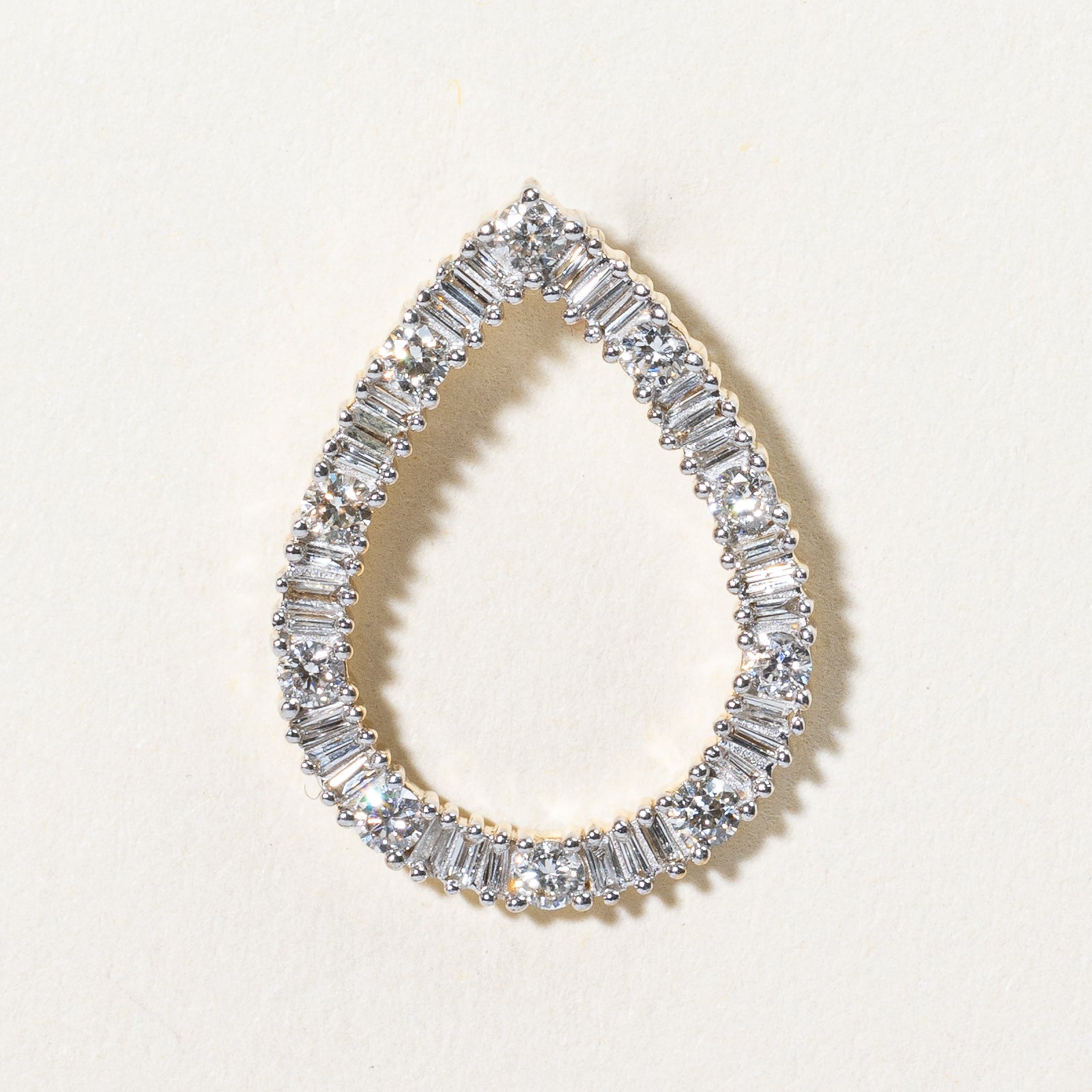 Diamond Pear Shaped Pendant | 0.45ctw |