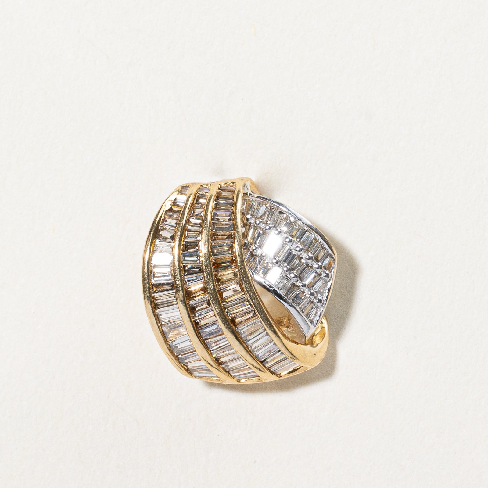 Channel Set Baguette Diamond Pendant | 0.56ctw |