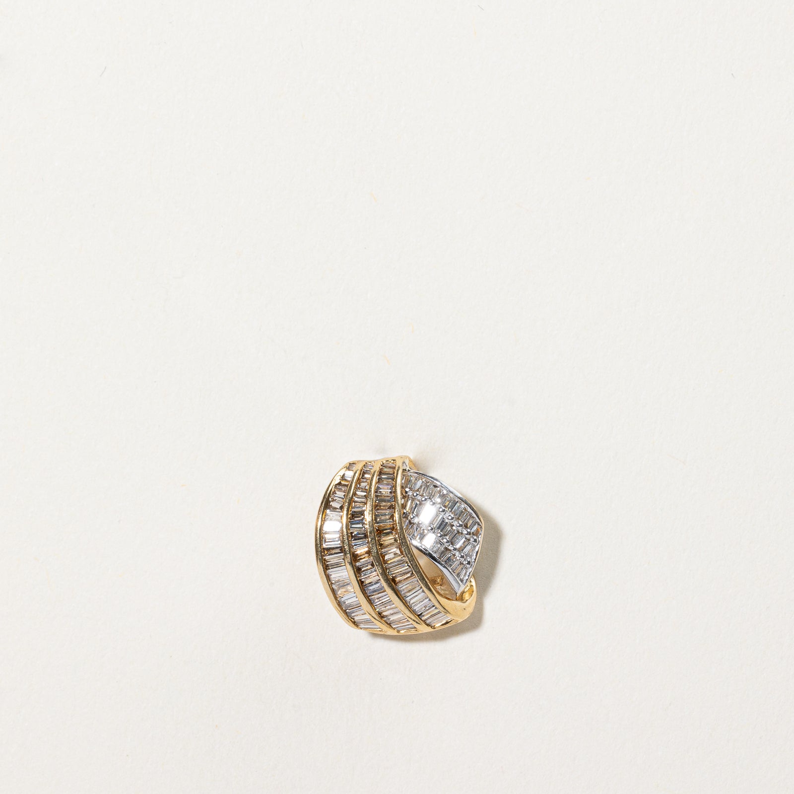 Channel Set Baguette Diamond Pendant | 0.56ctw |