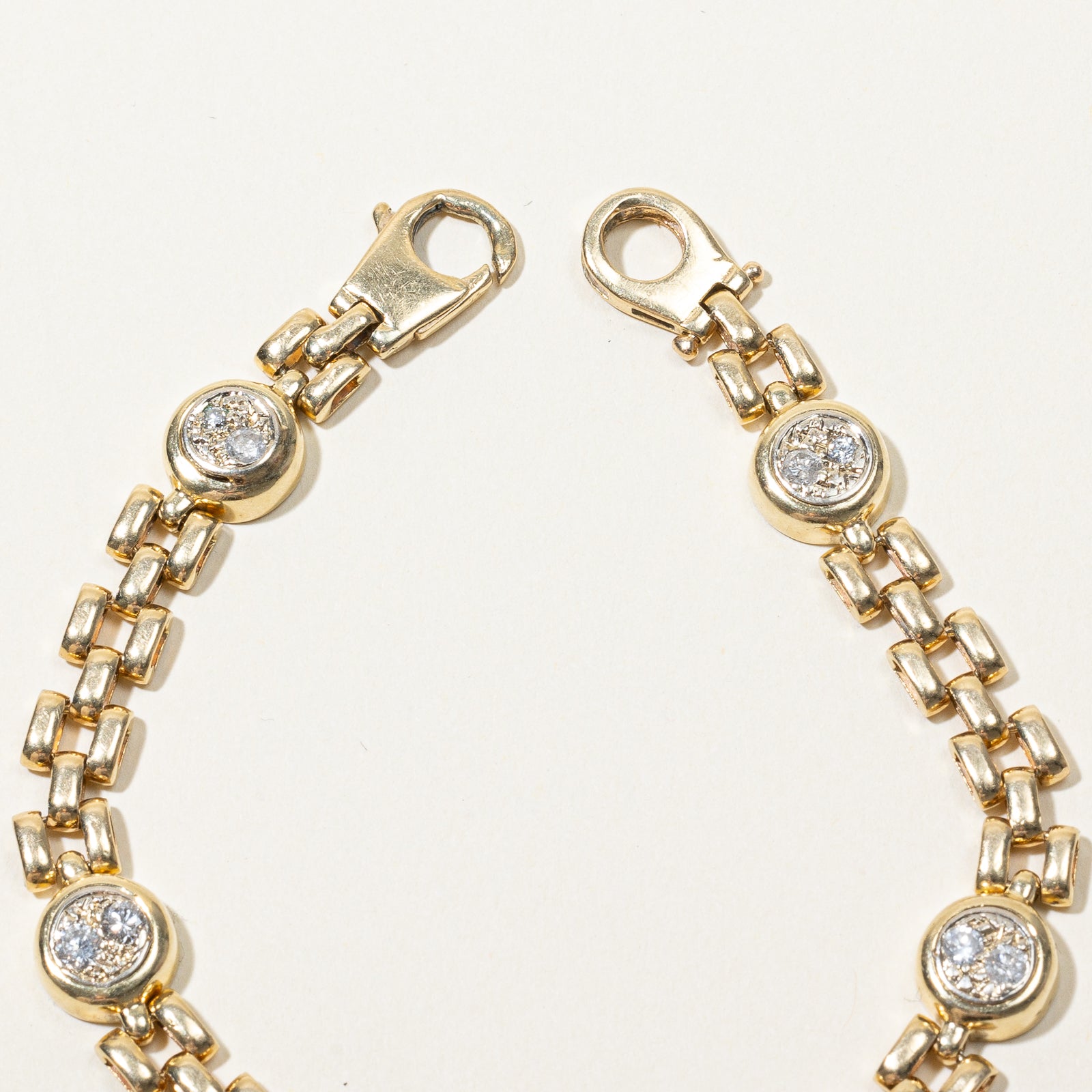 Diamond Panther Chain Bracelet | 0.63ctw | 7.5" |