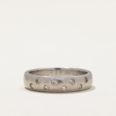 Scattered Flush Set Diamond Band | 0.16ctw | SZ 5.25