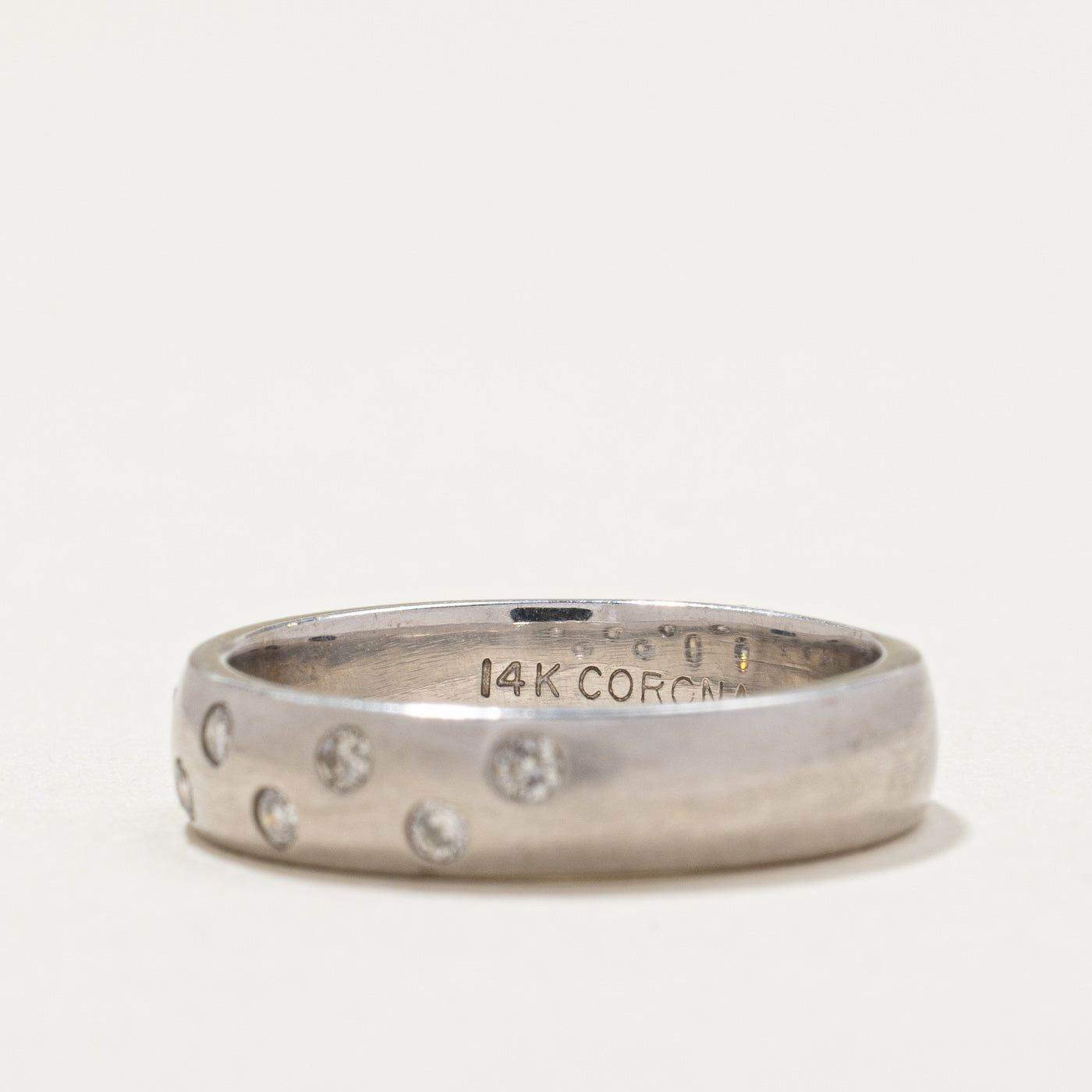 Scattered Flush Set Diamond Band | 0.16ctw | SZ 5.25