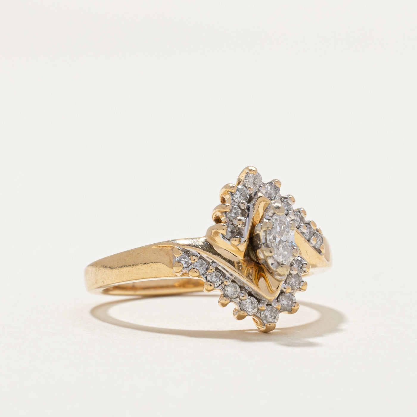 Marquise Cut Diamond Engagement Ring | 0.30ctw | SZ 6.75